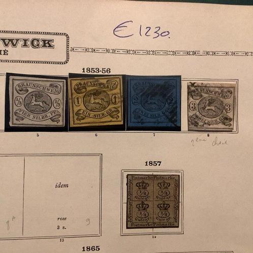 Brunswick 1852/1866 - Verzameling Braunschweig en Oldenburg, Postzegels en Munten, Postzegels | Europa | Duitsland
