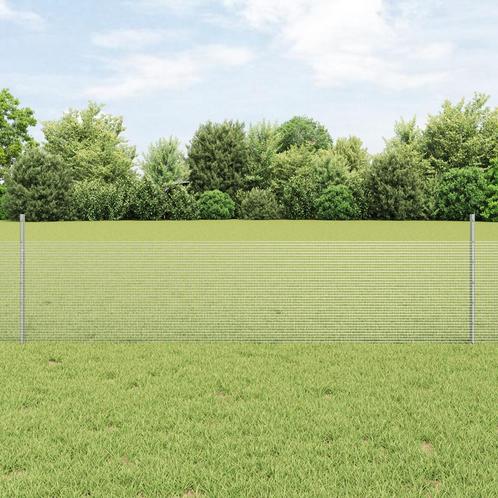 vidaXL Kippen Draad Omheining Set 2 Rollen Gegalvaniseerd, Tuin en Terras, Tuinhekken en Hekwerk, Nieuw, Verzenden