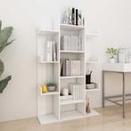 vidaXL Boekenkast 86x25,5x140 cm bewerkt hout wit, Huis en Inrichting, Kasten | Boekenkasten, Verzenden, Nieuw