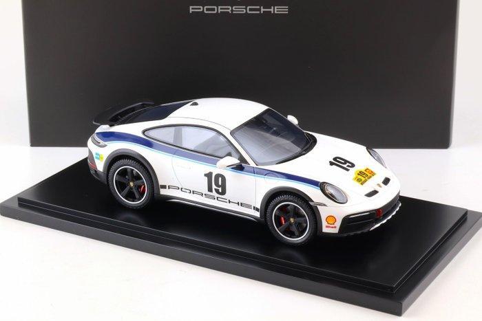 Spark 1:18 - Model sportwagen - Porsche 911 Dakar + Showcase, Hobby en Vrije tijd, Modelauto's | 1:5 tot 1:12
