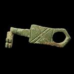 Oud-Romeins Brons Sleutel met grote dubbele X-markering
