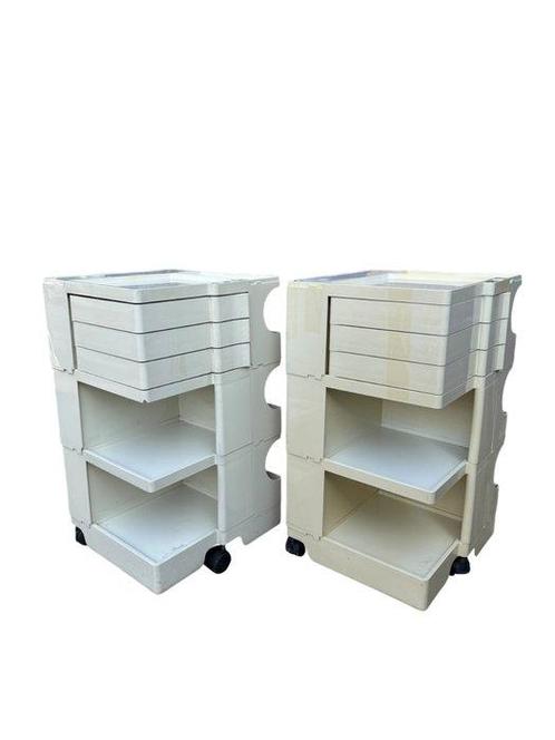 Bieffeplast - Joe Colombo - Boby - Chariot (2) - ABS - Paire, Antiek en Kunst, Antiek | Meubels | Stoelen en Sofa's