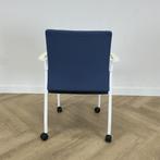 Forma 5 verrijdbare design stoel, blauw- wit