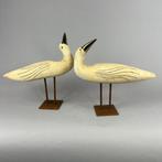 Ewa Budzowska - 2 big birds - (with 24carat gold), Antiek en Kunst