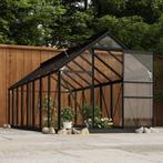 vidaXL Kweekkas 155x395,5x191 cm aluminium en glas, Tuin en Terras, Kassen, Verzenden, Nieuw