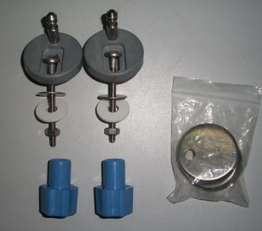 service set (ter vervanging) met sleutelmoer tbv:Demper, Doe-het-zelf en Bouw, Sanitair, Ophalen of Verzenden