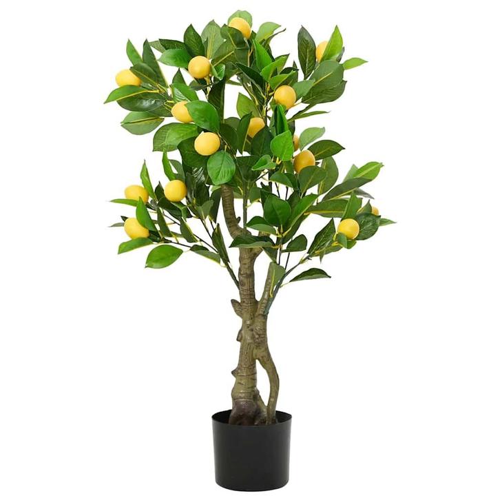 vidaXL Kunstcitroenboom 234 blaadjes 90 cm groen, Huis en Inrichting, Woonaccessoires | Kunstplanten en Kunstbloemen, Nieuw, Verzenden