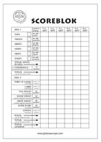 Yahtzee Scoreblok 21cm 50 paginas, Hobby & Loisirs créatifs, Verzenden