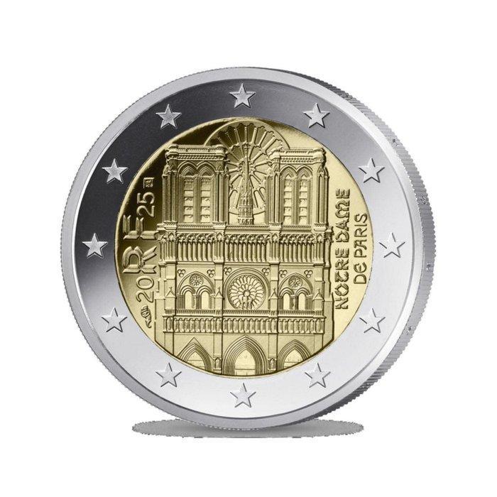 Frankrijk. 2 Euro 2025 Notre Dame de Paris (25 monnaies), Postzegels en Munten, Munten | Europa | Euromunten