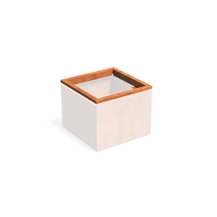 In-Lite Ready opzetrand - Cortenstaal - 80x80x8,9cm, Tuin en Terras, Bloembakken en Plantenbakken, Minder dan 30 cm, 60 tot 100 cm