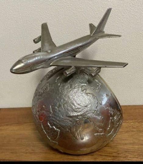 Thermometer - Metaal, Glas - Boeing 747 Spaarpot met, Antiquités & Art, Antiquités | Assiettes décoratives & Carrelages
