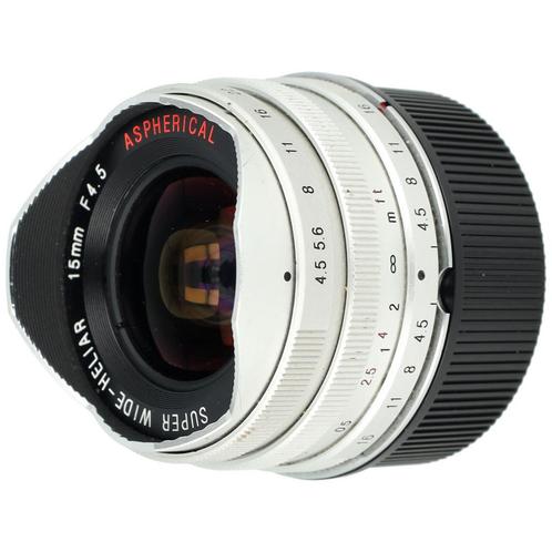 Voigtlander 15mm F/4.5 Super Wide-Heliar Asperical VM +, Audio, Tv en Foto, Foto | Lenzen en Objectieven, Ophalen of Verzenden