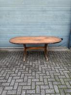 Gebruikte Stamtafel (210x110cm) - T1616- Vintage/Café, Huis en Inrichting, Tafels | Eettafels, Ophalen, Nieuw