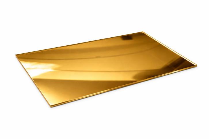 Donkergoudkleurige spiegel acrylplaat voor (laser)snijden e, Bricolage & Construction, Outillage | Autres Machines, Envoi