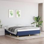 vidaXL Boxspring bed stof blauw 180x200 cm, Huis en Inrichting, Slaapkamer | Bedden, Verzenden, Nieuw