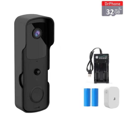 DrPhone HDV1-D – Smart Home Video Deurbel – Nachtvisie &, TV, Hi-fi & Vidéo, Caméras de surveillance, Envoi