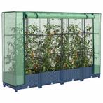 vidaXL Verhoogde plantenbak met kashoes rotanlook 160x40x123, Verzenden, Nieuw