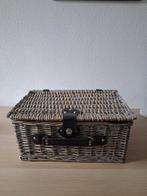 Picknickmand - Rotan, Leer - 4-persoons picknickmand