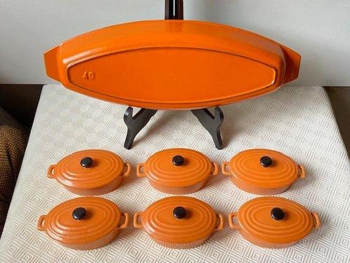 Style Le Creuset - Ovenschaal (7) - Emaille fumé + Emaille, Antiek en Kunst, Antiek | Keukengerei