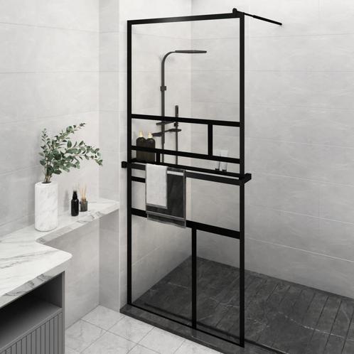 vidaXL Inloopdouchewand met schap 90x195 cm ESG-glas, Doe-het-zelf en Bouw, Sanitair, Nieuw, Verzenden