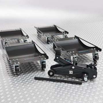 Datona Automover set van 4 stuks en krik - Datona - Zwart, Ophalen of Verzenden
