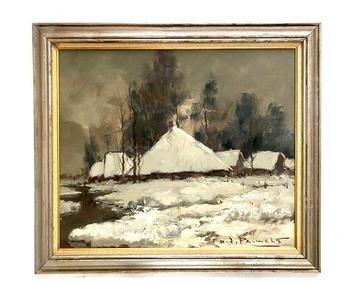 Henry Joseph Pauwels (1903-1983) - Hoeve in sneeuwlandschap