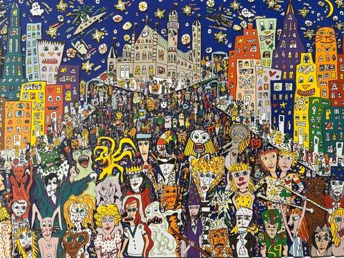 James Rizzi (1950-2011) - Halloween in the USA, Antiek en Kunst, Antiek | Overige Antiek