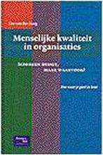 Menselijke Kwaliteiten In Organisaties 9789043005104, Livres, Économie, Management & Marketing, Leo van der Burg, Leo van der Burg