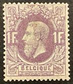 Belgique 1869/1883 - Léopold II - 1 franc Violet foncé -, Postzegels en Munten, Gestempeld