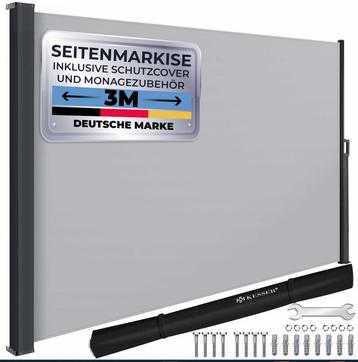 Zonnescherm - windscherm uittrekbaar - privacy- 1.6x3 meter, Tuin en Terras, Zonneschermen, Verzenden, Nieuw