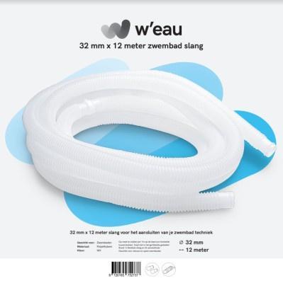 Zwembadslang wit 32 mm - 12 meter, Tuin en Terras, Zwembad-toebehoren, Nieuw, Ophalen of Verzenden