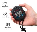 Digitale stopwatch (kleuren zwart-rood-blauw, ABS-kunststof, Verzenden, Nieuw