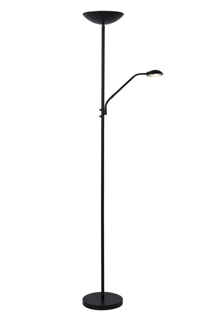 ZENITH Leeslamp LED Dimbaar 20W+4W 3000K IP20 - Zwart, Huis en Inrichting, Lampen | Vloerlampen, Nieuw, Metaal, Verzenden