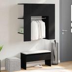 vidaXL hal kast met plank Zwart eiken 97.5 x 37 x 99 cm, Huis en Inrichting, Kasten | Overige, Verzenden, Nieuw