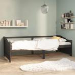 vidaXL Bedbank 3-zits massief grenenhout donkergrijs 90x200, Huis en Inrichting, Slaapkamer | Bedden, Verzenden, Nieuw
