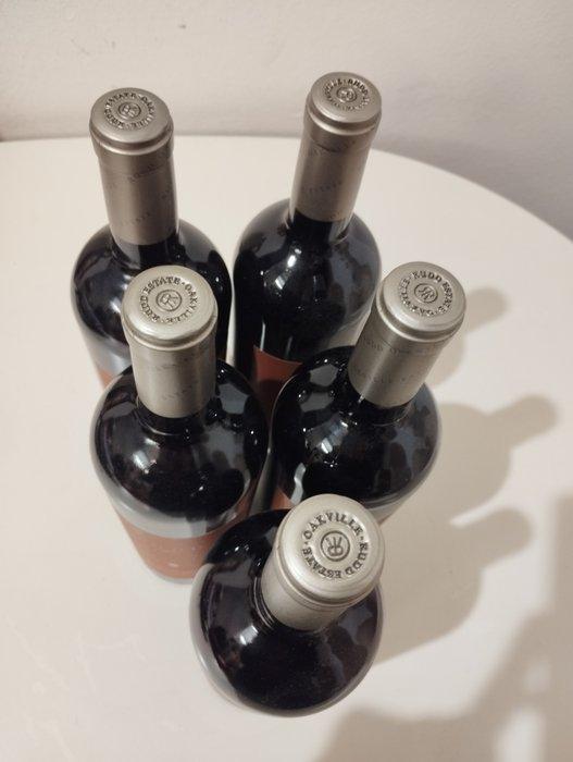 2007 Rudd Oakville Estate Red - Californië - 5 Flessen (0.75, Verzamelen, Wijnen