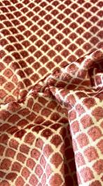 Prachtig jacquardfluweel met een klein, regelmatig