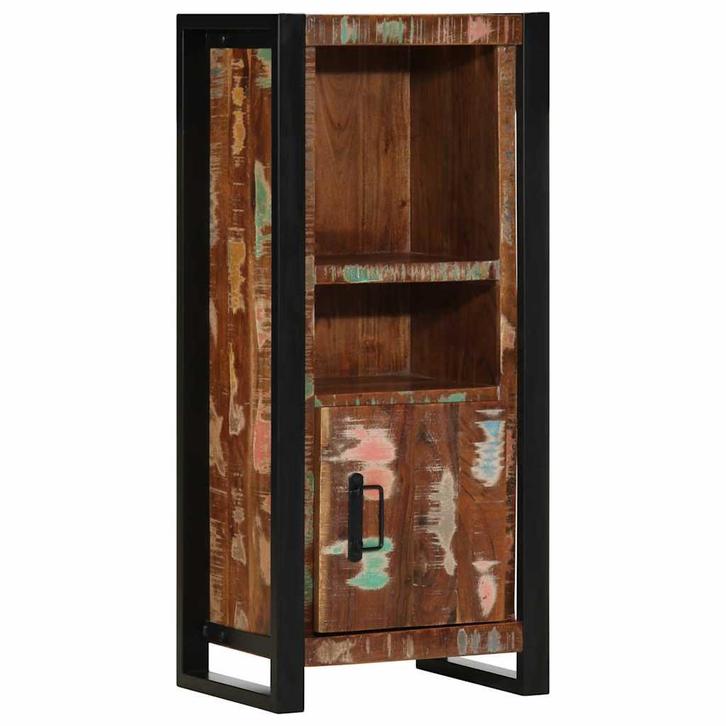 vidaXL Badkamerkast 40x30x90 cm massief recycled hout, Huis en Inrichting, Badkamer | Badkamermeubels, Nieuw, Verzenden