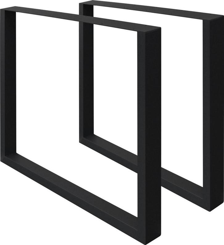 Tafelpoten - Metaal - 60x72 cm - Zwart - ECD Germany, Huis en Inrichting, Overige Huis en Inrichting, Verzenden