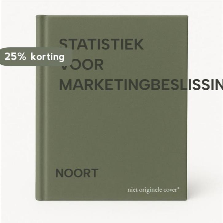 STATISTIEK VOOR MARKETINGBESLISSING 9789020713510 NOORT, Boeken, Schoolboeken, Gelezen, Verzenden