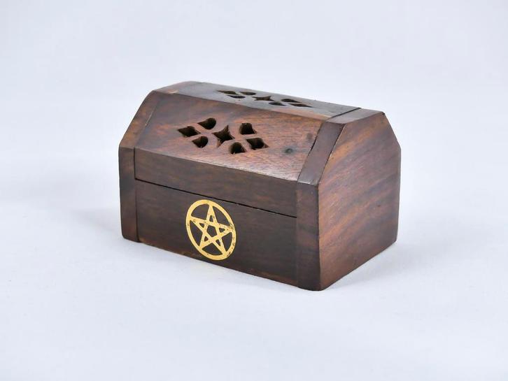 Wierook cone brander - wierook kegeltjes houder - Kistje..., Huis en Inrichting, Woonaccessoires | Overige, Nieuw, Ophalen of Verzenden