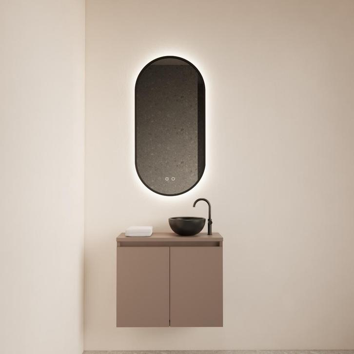 Fonteinmeubel BWS Meadow 60x50 cm Latte Incl. Topplaat, Doe-het-zelf en Bouw, Sanitair, Bad, Nieuw, Ophalen of Verzenden