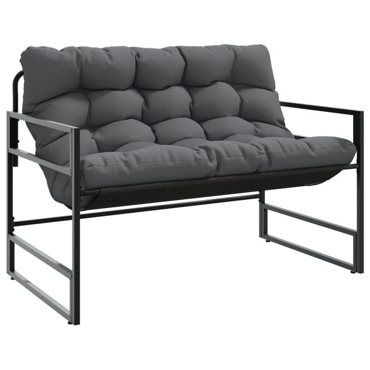 Tuinbank Staal Antraciet | Tweede kansje | OP=OP, Tuin en Terras, Tuinbanken, Nieuw, Textileen, Verzenden