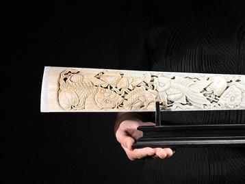 GEEN VEILINGPRIJS - fijn gesneden groot rostrum van een