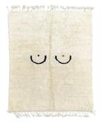 Marokkaanse witte Beni Ourain wollen tapijt - Modern Boho, Huis en Inrichting, Nieuw