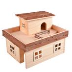 knaagdieren houten mansion 31x25x24, Dieren en Toebehoren, Nieuw