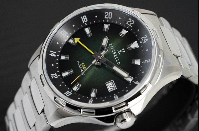 Zorbello - G1 GMT Green SS LumiNova - ZBAF006 - Homme - 2020, Bijoux, Sacs & Beauté, Montres | Hommes