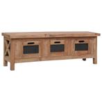 vidaXL Tv-meubel met 3 lades 120x30x40 cm massief, Huis en Inrichting, Verzenden, Nieuw