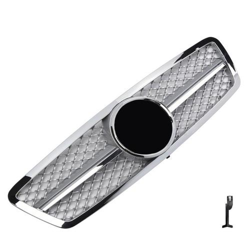 Sport grille geschikt voor Mercedes W203 S203 C-Klasse Zilve, Auto diversen, Auto-accessoires, Verzenden