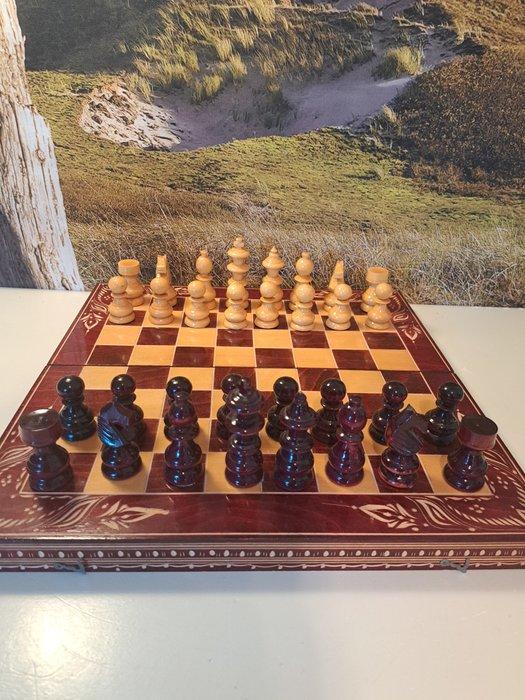 Jeu déchecs - Elegant en Luxe Schaakspel & backgammon -, Antiquités & Art, Curiosités & Brocante